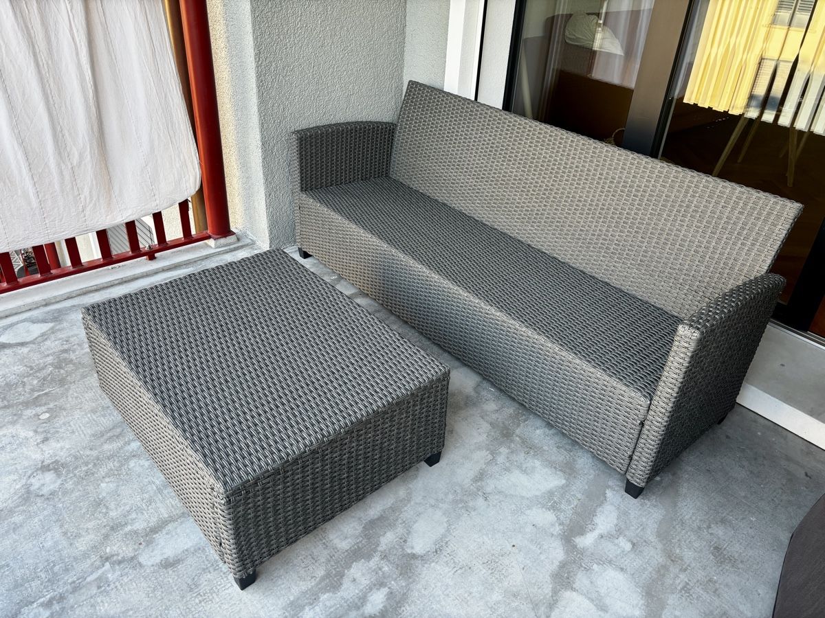 Divani: Gartensofa 3-Sitzer Anthrazit – Nuovo (secondo la descrizione) da Zürich venduto da Harrier12