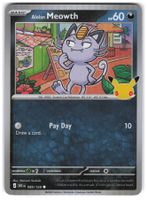 Alolan Meowth / Alola Mauzi / 30th Celebration / 30C 089