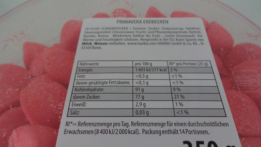 Haribo Primavera Erdbeeren 350 g. | Kaufen auf Ricardo