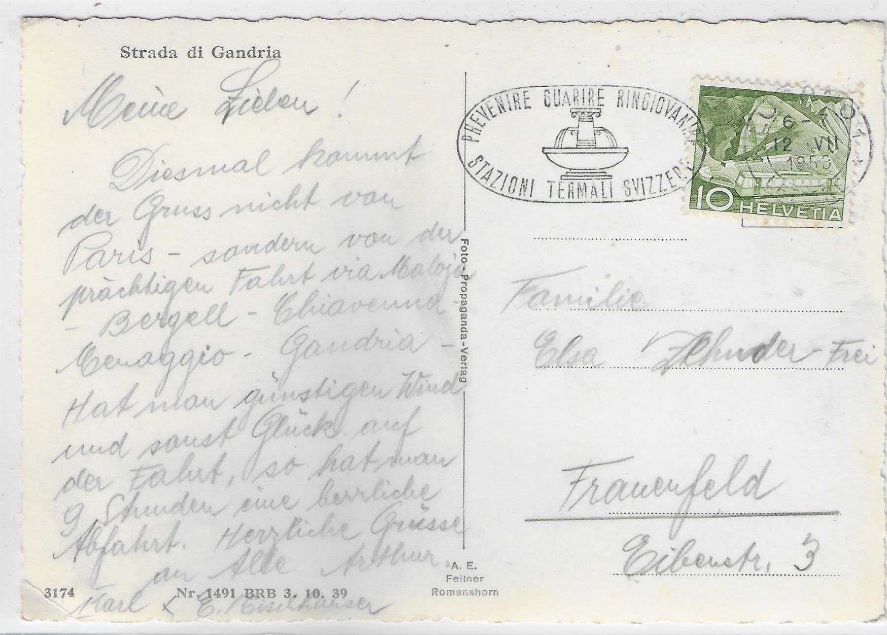 Cartes postales: Strada di Gandria – D'occasion à Ettingen par Kartenplanet 1