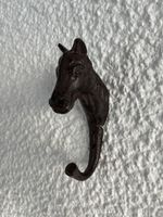 Pferdekopf Wandhaken aus Gusseisen