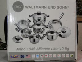 Vintage Waltmann und Sohn- Pfannen Set