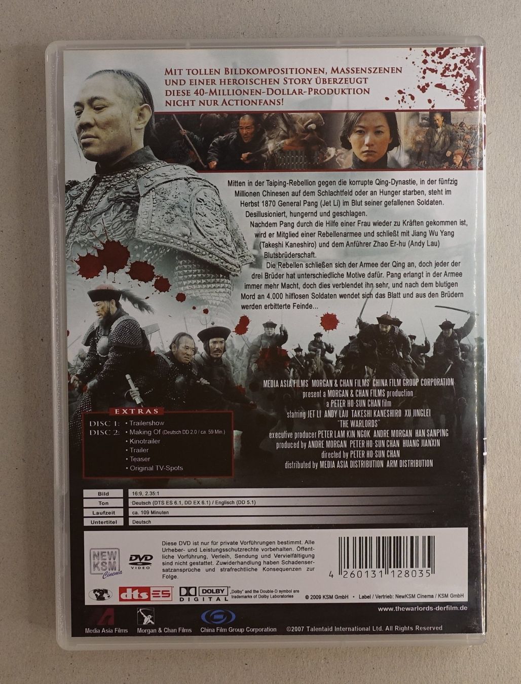 Tous les DVDs: The Warlords (Doppel DVD Edition) – D'occasion à Sessa par fraenklishop 1