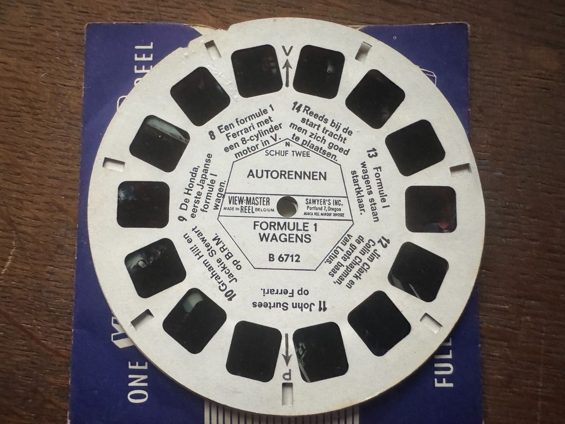 View-master Spielzeuge: View-Master 3D: Nr. B 671 AUTORENNEN (3 Scheiben) – Gebraucht aus Tegerfelden von siebenmacky 3