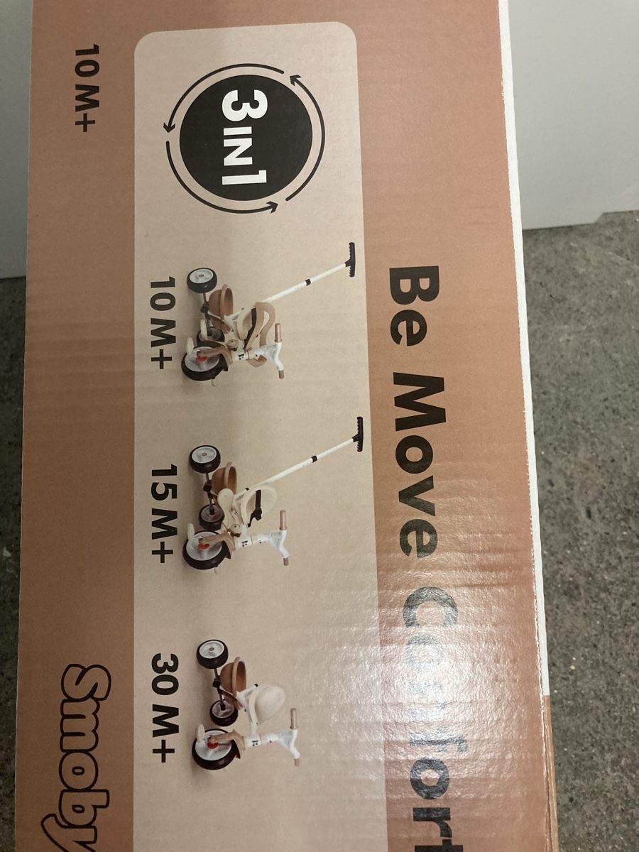 Smoby Fahrzeuge für Kinder: Smoby 3in1 Dreirad – Neu und originalverpackt aus Zürich von Ekka 2