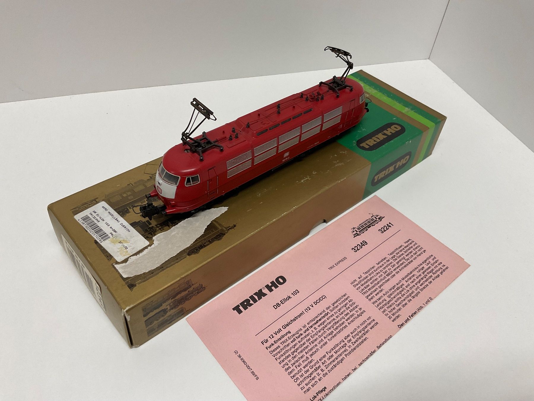 TRIX 22110 - BR 103 - DB - 2 RAILS - ANALOGIQUE+NEM - NEW ! (WR