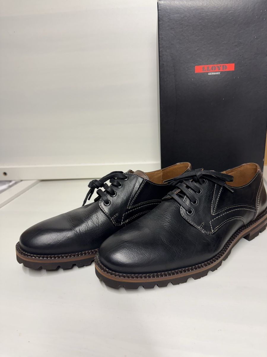 Lloyd Scarpe da uomo: Chaussures Lloyd Killy, cuir noir/ébène, taille 41! – Nuovo e nell'imballaggio originale da Brügg BE venduto da Goob