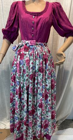 Original ISOLA Trachtenkleid / Dirndl Gr. 36 – Beere Neu