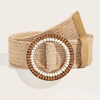 Böhmischer Gürtel Holz und Stroh - Ceinture bois et paille