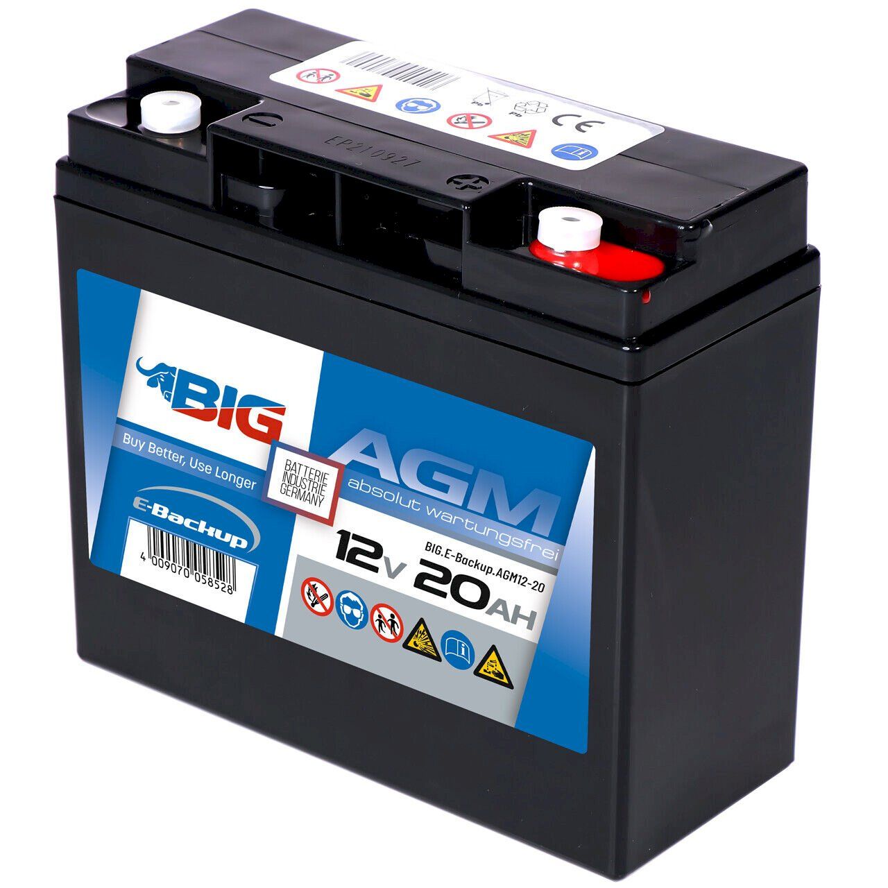 Accus & piles: BIG E-Backup AGM 12V 20Ah – Neuf avec emballage d'origine à Bottighofen par zaap 1