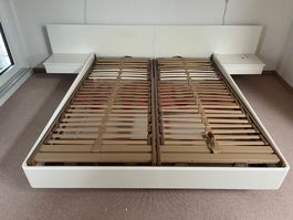 Doppelbett mit Schublade und Swissflex Bettrost