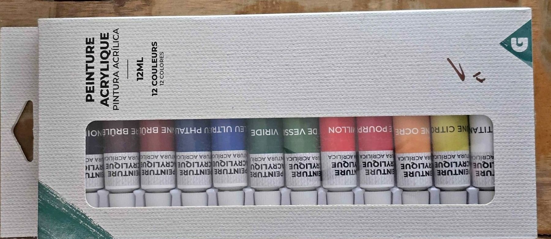 Farben: 🎨 Set de 12 tubes de peinture acrylique - neuf! 🖌️ – Neu und originalverpackt aus Monthey von Chez-Dani-81