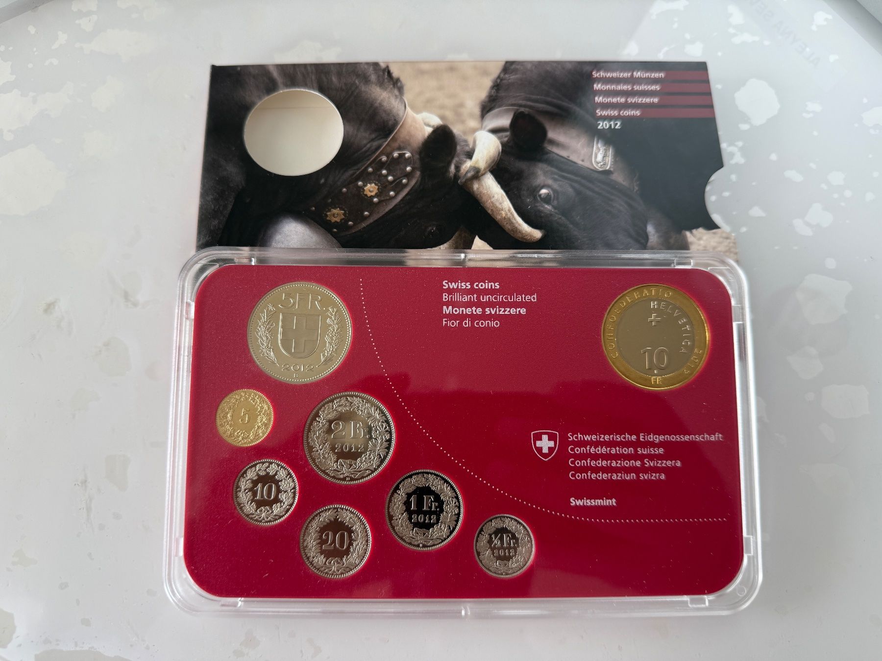 Alle Münzen: Schweizer Münzsatz  2012  Stempelglanz – Neu (gemäss Beschreibung) aus Wallisellen von SWISS_SILVER1 2