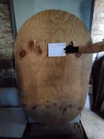 Ovale Tischplatte aus Holz zu verkaufen