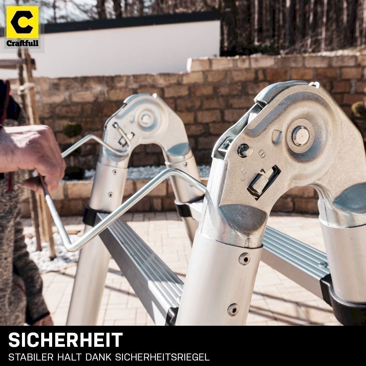 Scale: Craftfull ALU LEITER Teleskopleiter – Nuovo e nell'imballaggio originale da Bottighofen venduto da zaap 3