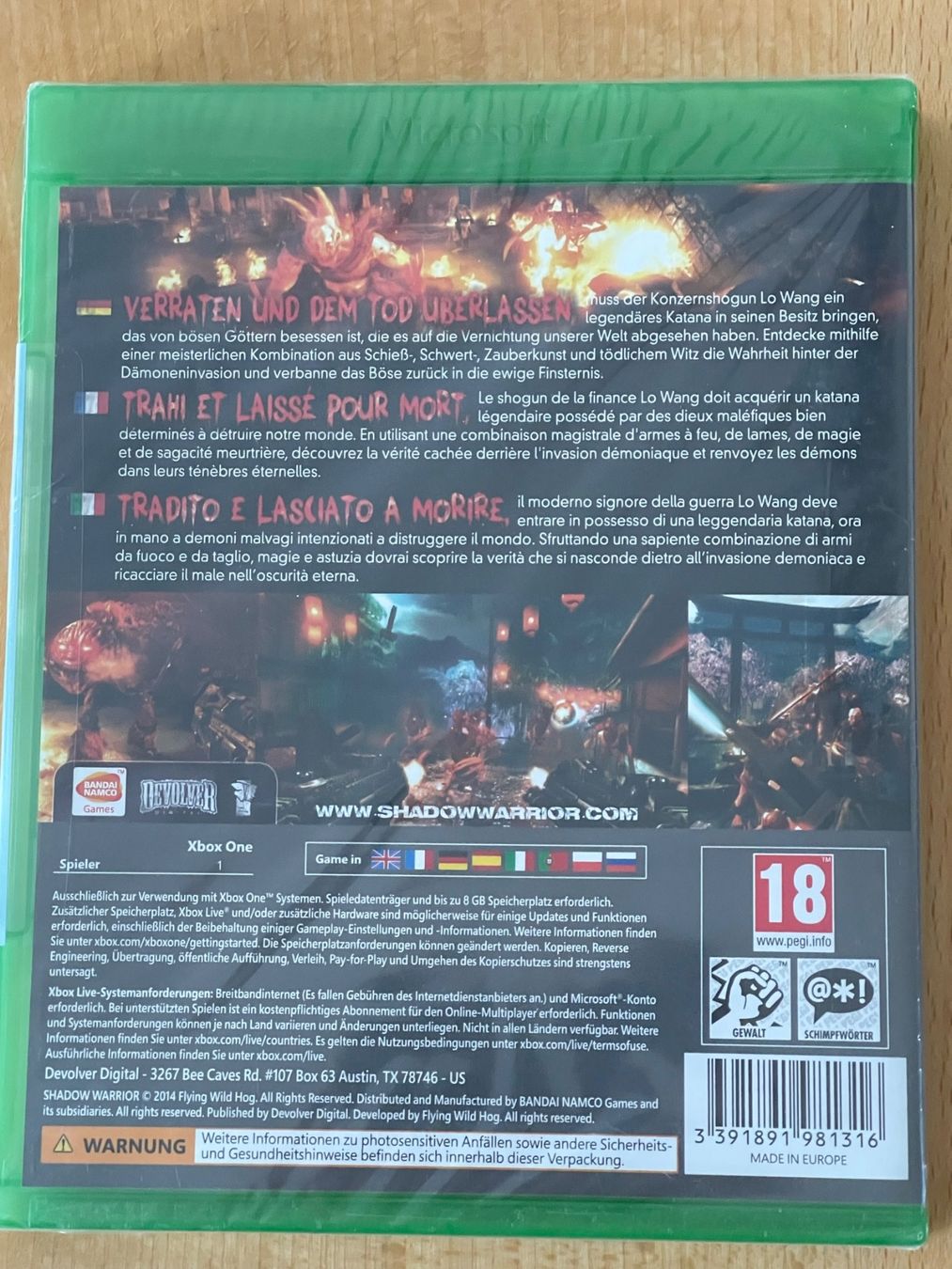 Microsoft Spiele: Shadow Warrior Xbox One – Neu und originalverpackt aus Rüti ZH von alumedien 1