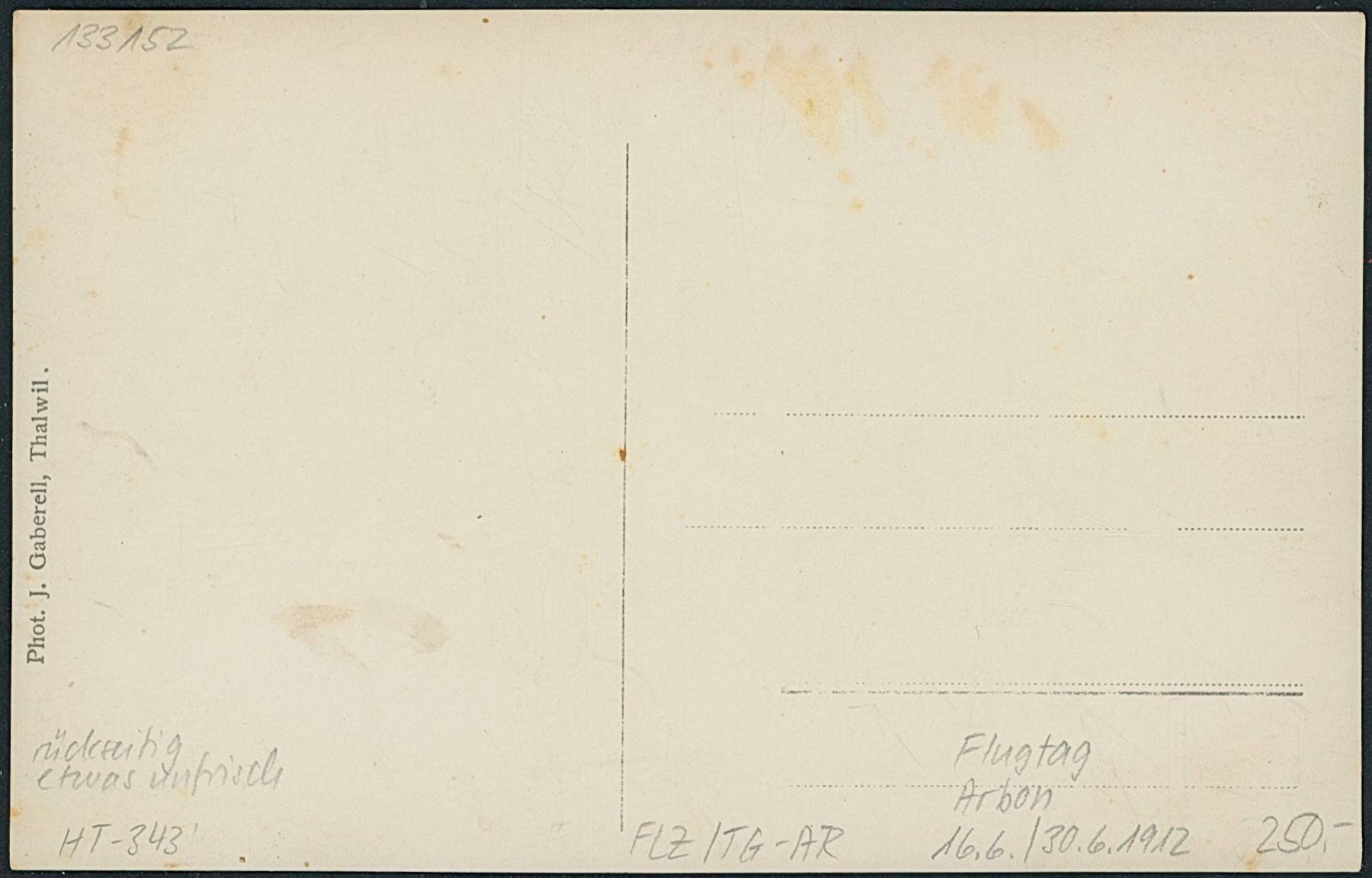 Cartoline postali: TG Arbon - Flugtag 1912 - Flugzeug – Nuovo (secondo la descrizione) da Schindellegi venduto da leecollect 1