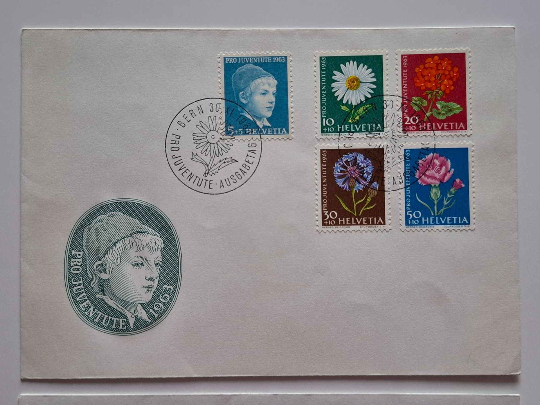 Tutti i francobolli: Schweiz 1963, 1964 Pro Juventute FDC – Usato da Schaffhausen venduto da Mea_85 1