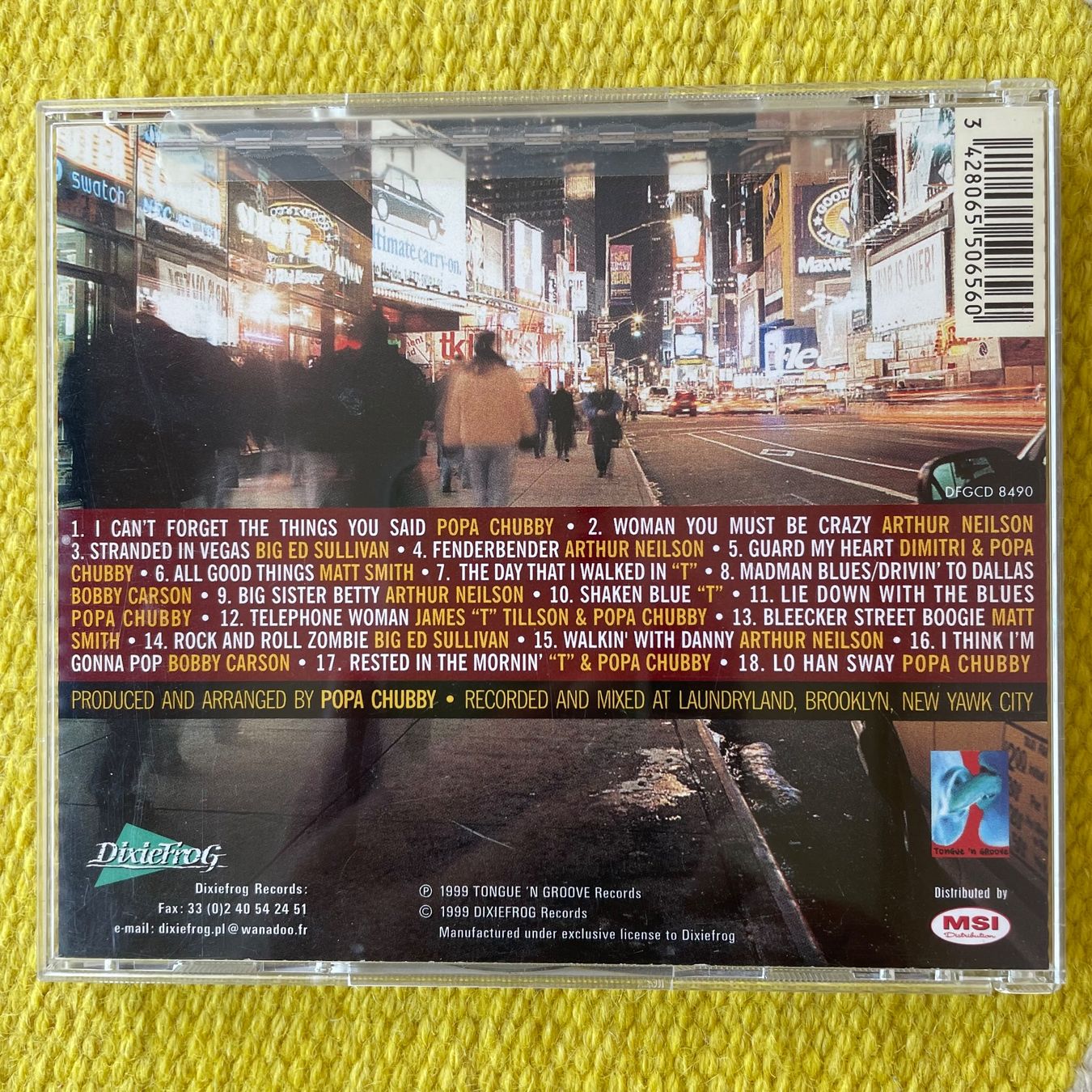 CD: POPA CHUBBY-NEW YORK CITY BLUES – Usato da Rorschacherberg venduto da CD-Roli 1