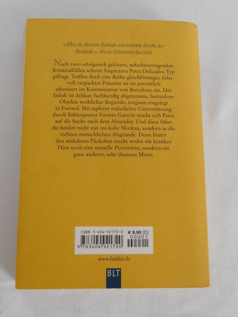 Libri: Alicia Gimenez Bartlett - Boten der Finsternis – Usato da Niederlenz venduto da Berghem 1