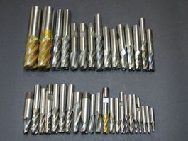 Fräser Konvolut, ca. 35 Stk, Durchmesser 3 bis 20mm