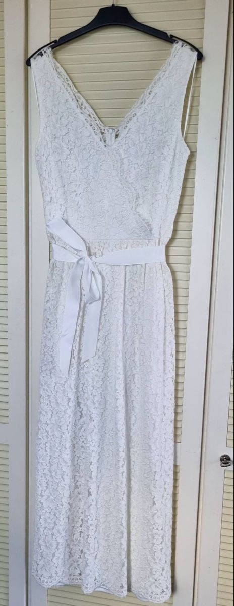 C&A Vestiti: Weisses Maxikleid, Brautkleid, Jugendfestkkeid, Gr. M – Nuovo (secondo la descrizione) da Bözberg venduto da RosmarieOb
