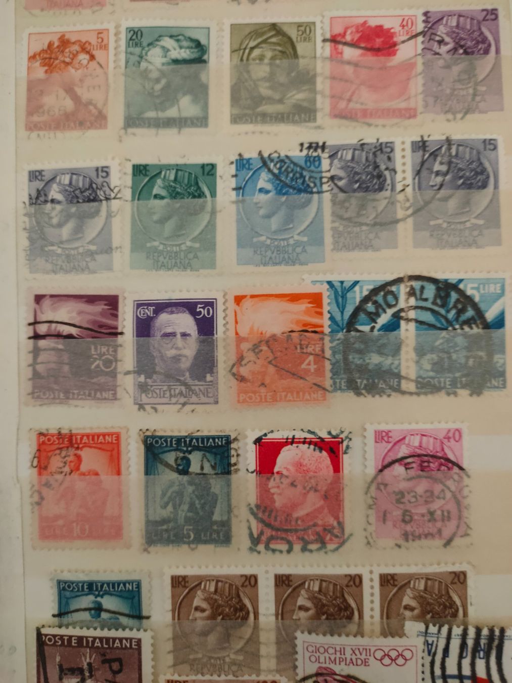 Alle Briefmarken: Briefmarkensammlung Italien, – Gebraucht aus matten b. interlaken von jfran17 5