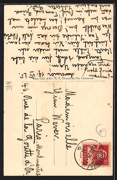Cartoline postali: AK Auvernier, La Roche, 1925 – Usato da Berlin venduto da bartko-reher 1