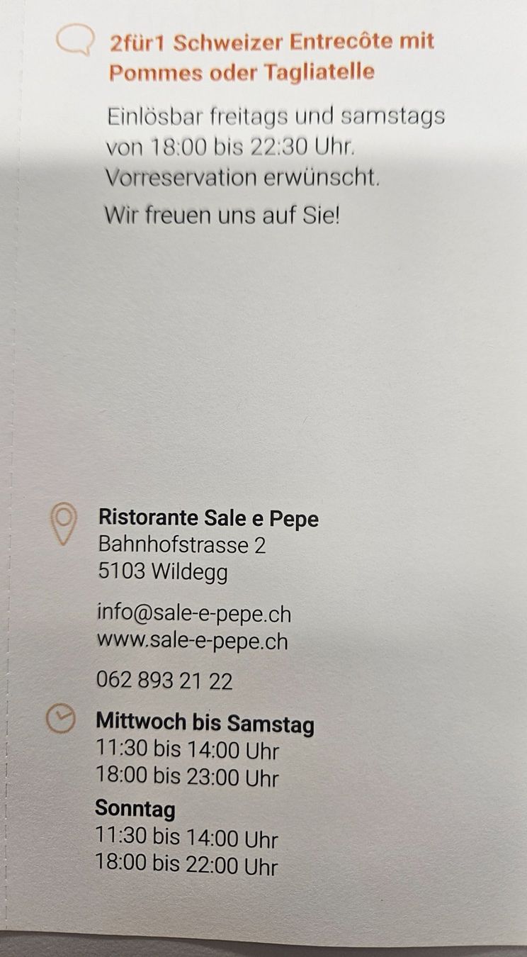 Buoni: Restaurant  Sale e Pepe Wildegg – Nuovo e nell'imballaggio originale da Uezwil venduto da Jasmin_ 1