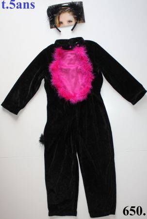 Costume chat noir / schwarze Katze t. 5 ans