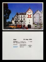 Chur Stadt Arosa Bahn RhB ABe 4/4 Postauto Saurer Foto Druck