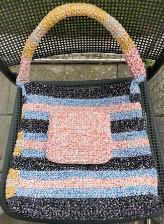 Tasche / Einkaufstasche, selbstgemacht aus Packschnur