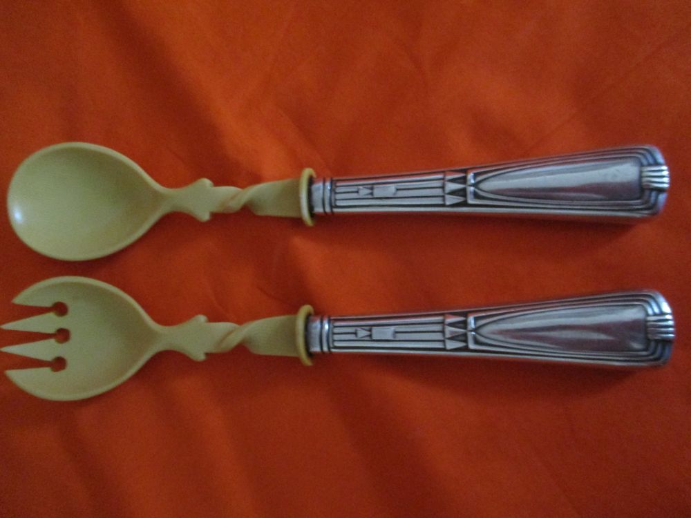 2 Stück Edelstahl Salatkrallen - Servierbesteck Spülmaschinenfest