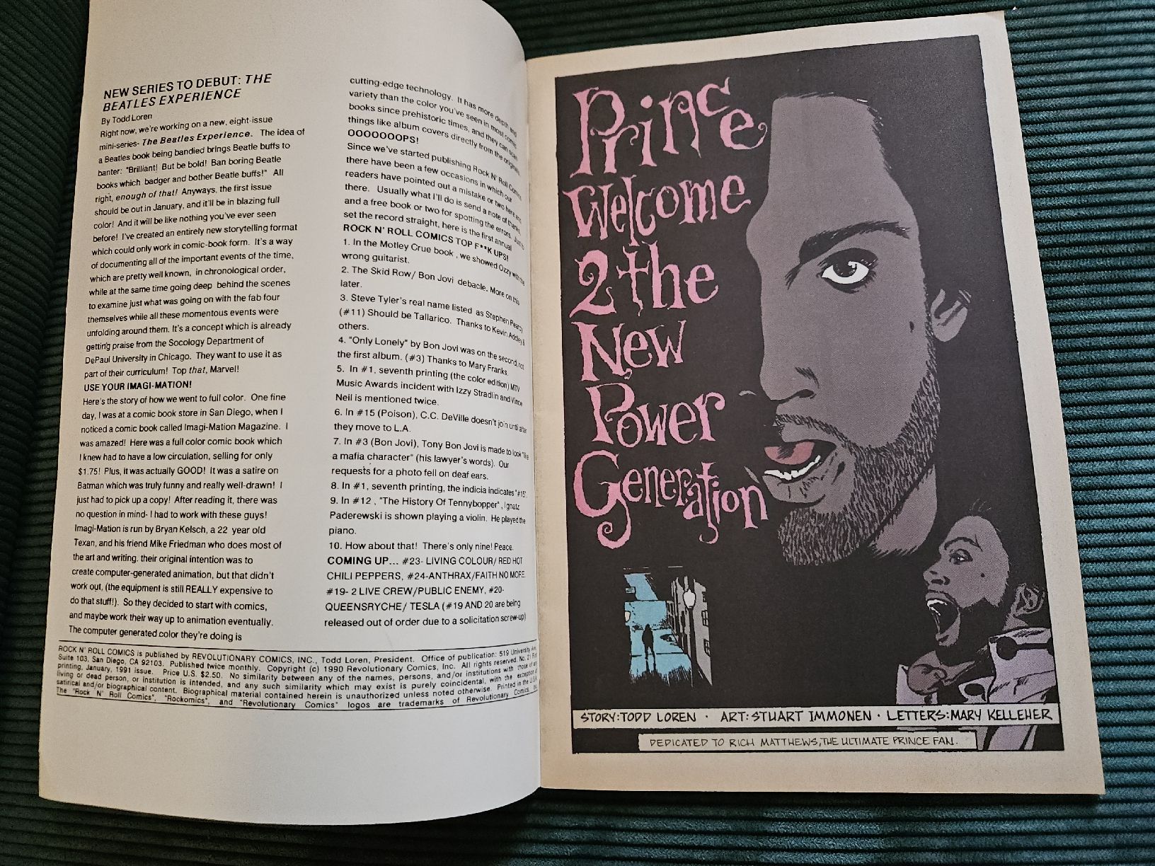 BD: Prince Comic 1991 – D'occasion à Bern par gregstarr 2