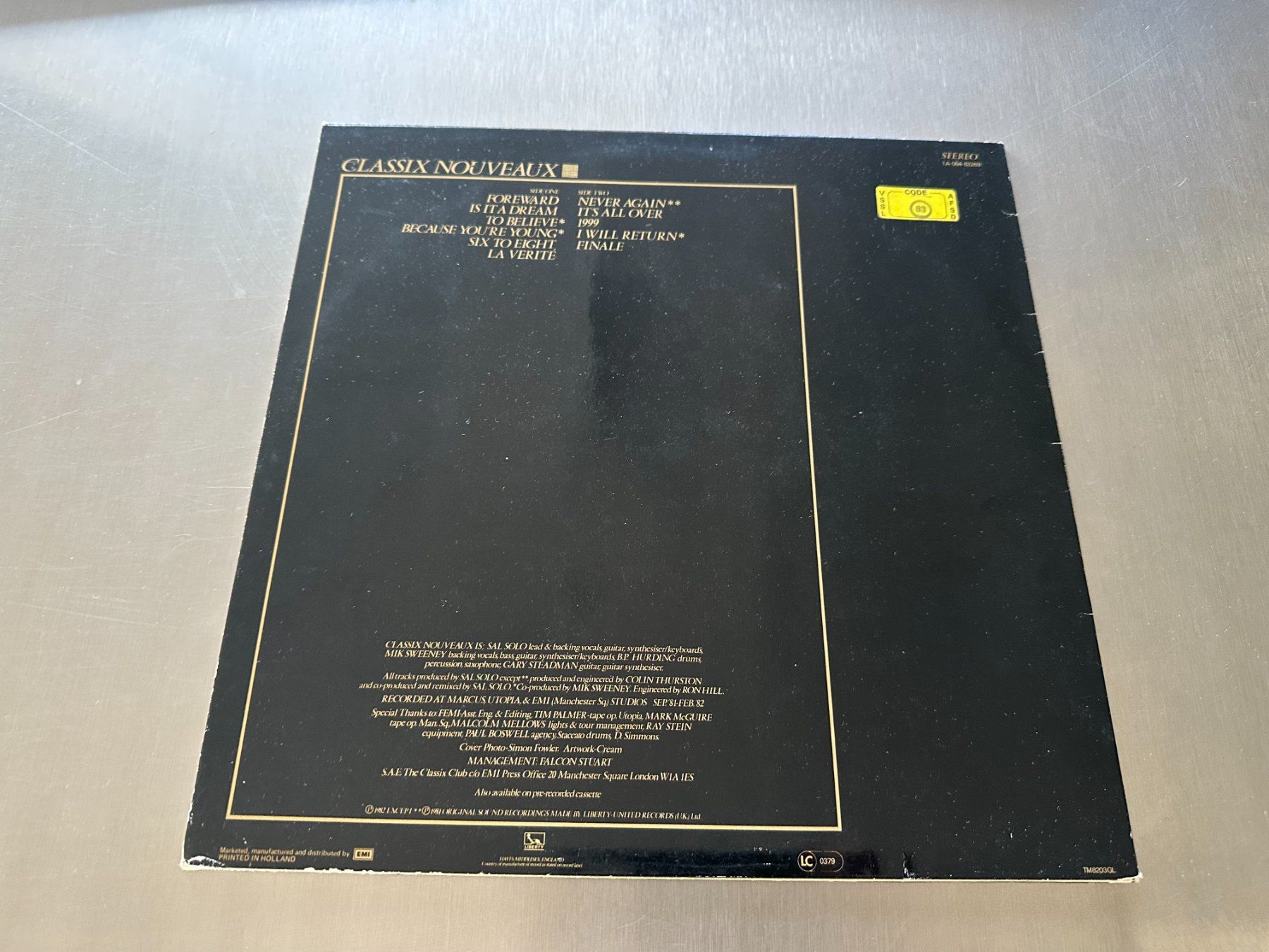 Dischi in vinile: CLASSIX NOUVEAUX LP LA VÉRITÉ - NEW WAVE – Usato da Sion venduto da jaipur1401 1