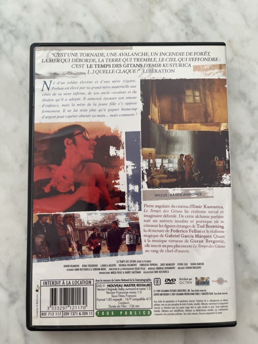 Tutti i DVDs: DVD Le Temps des Gitans Emir Kusturica bon etat – Usato da Biel/Bienne venduto da lux2000 2