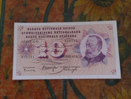SUISSE  10  Francs  1965  (8211)  Billet