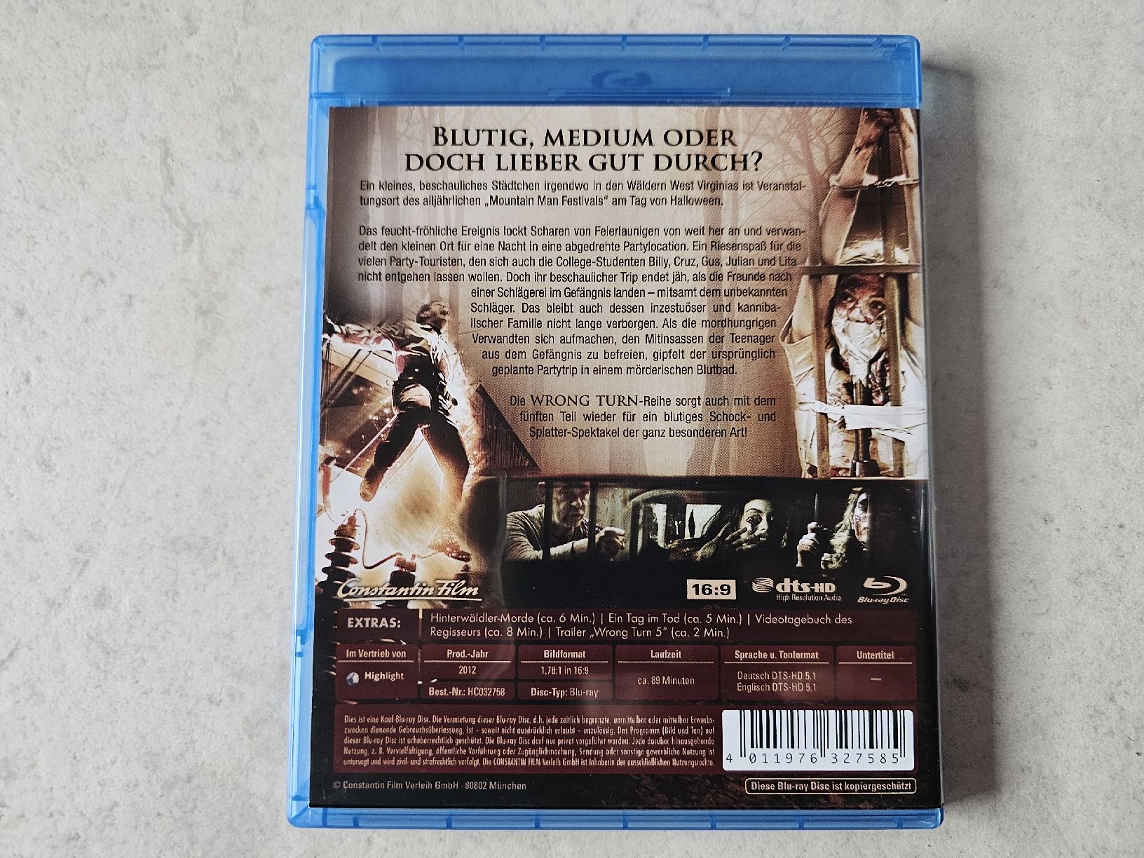 Alle DVDs: Wrong Turn 5  -  Bloodlines  /  Bluray – Gebraucht aus Schneisingen von backstore24 1