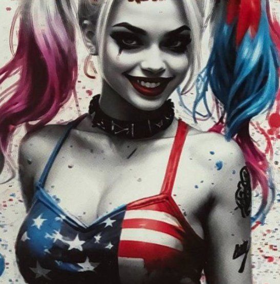 Figuren: Harley Quinn - schönes Blechschild neu – Neu und originalverpackt aus Bremgarten AG von Eurotiz