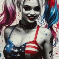 Harley Quinn - schönes Blechschild neu