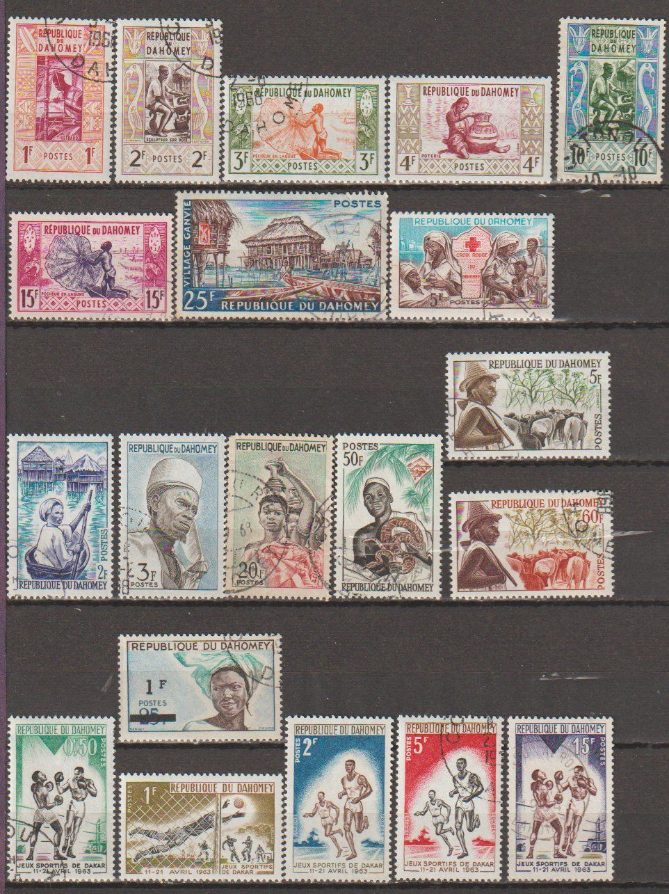 Alle Briefmarken: Dahomey 1973 – Gebraucht aus Crans-Montana von kira56 2