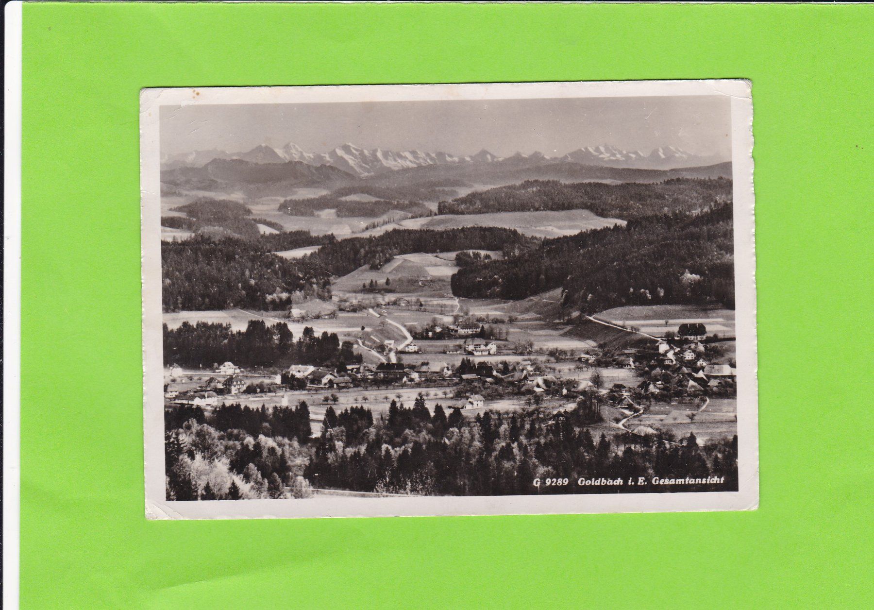 Cartoline postali: Goldbach i/E.--Gesamtansicht – Usato da St. Peterzell venduto da neckertal