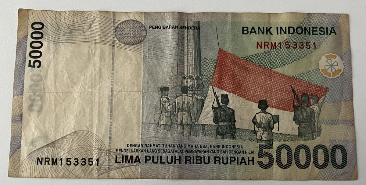 Banconote: Indonesien 50'000 Rupiah 1999 – Usato da Algetshausen venduto da Carrhard 1