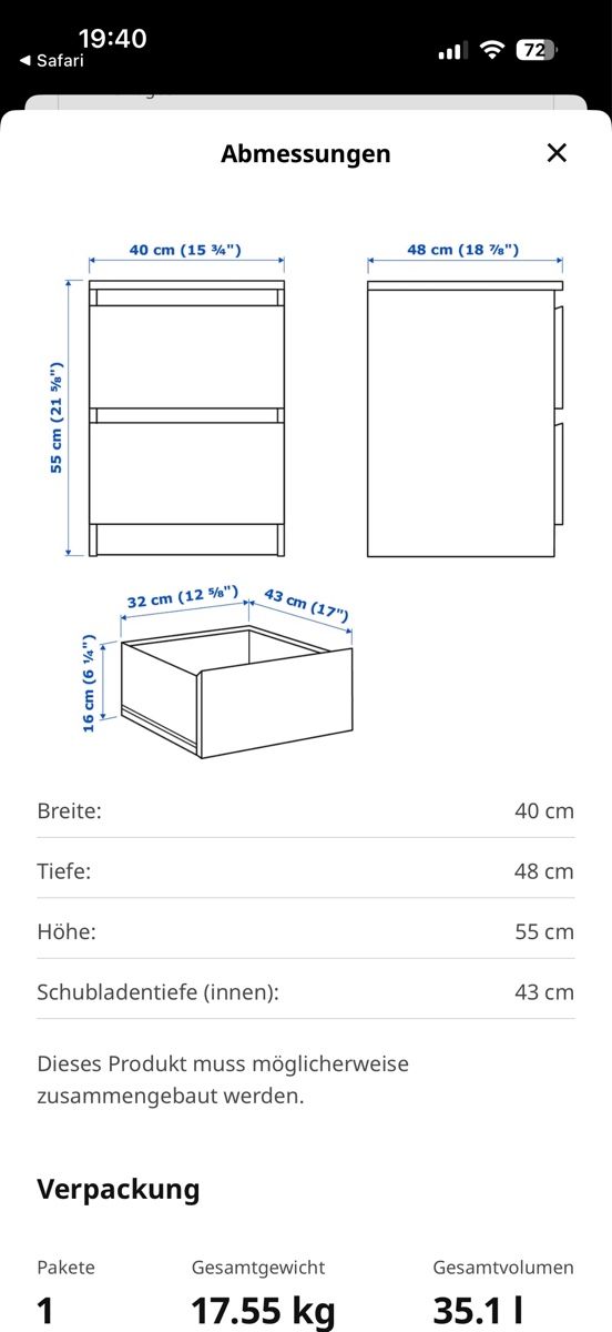 Ikea Cassettiere: Ikea Malm Kommode – Usato da Zürich venduto da Salsera79 8