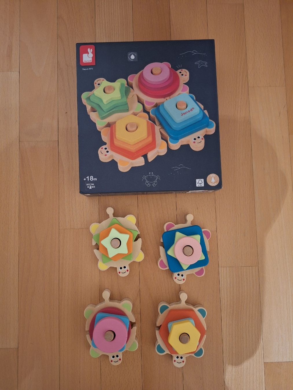 Janod Giocattoli: Holz-Schildkröten-Spiel von Janod – Nuovo (secondo la descrizione) da Oberrieden venduto da smarties949