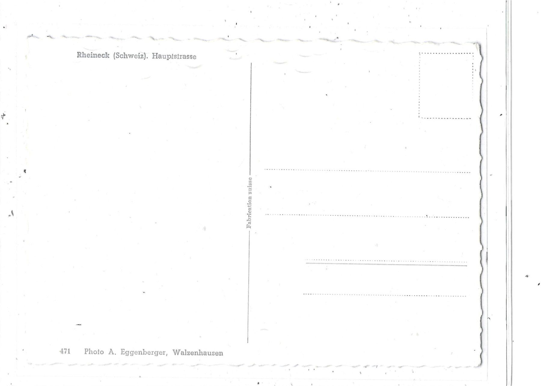 Cartoline postali: SG Rheineck Hauptstrasse – Usato da Schocherswil venduto da Wilare 1