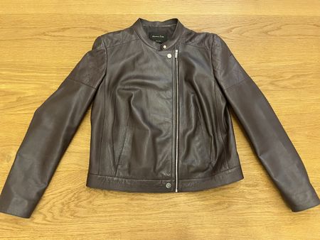 Lederjacke Massimo Dutti kaffeebraun Gr. L