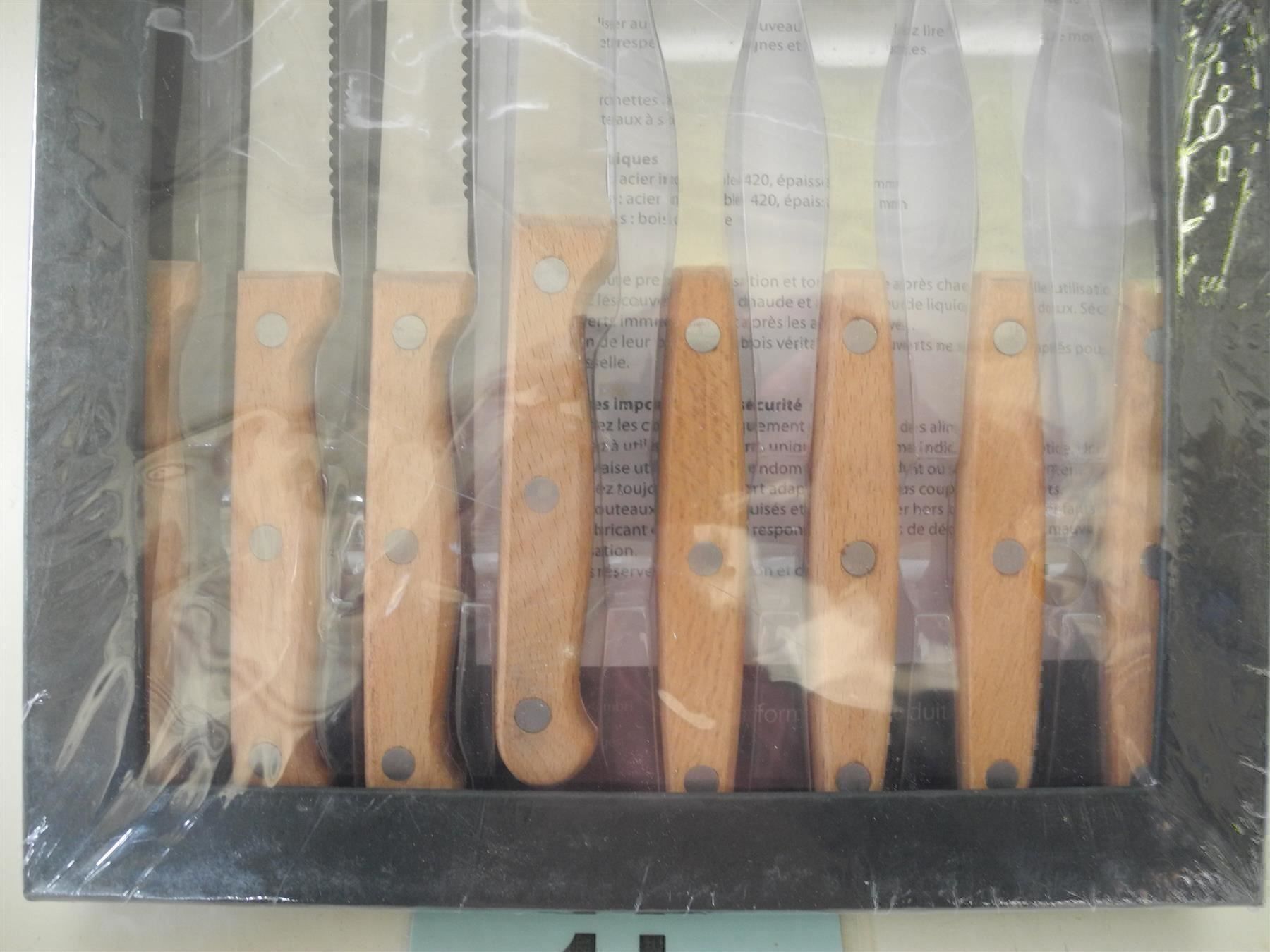 Coltelli da cucina: Steakmesser mit Holzgriff, Nr. 1k – Nuovo e nell'imballaggio originale da Kottwil venduto da Crazyrolf 2