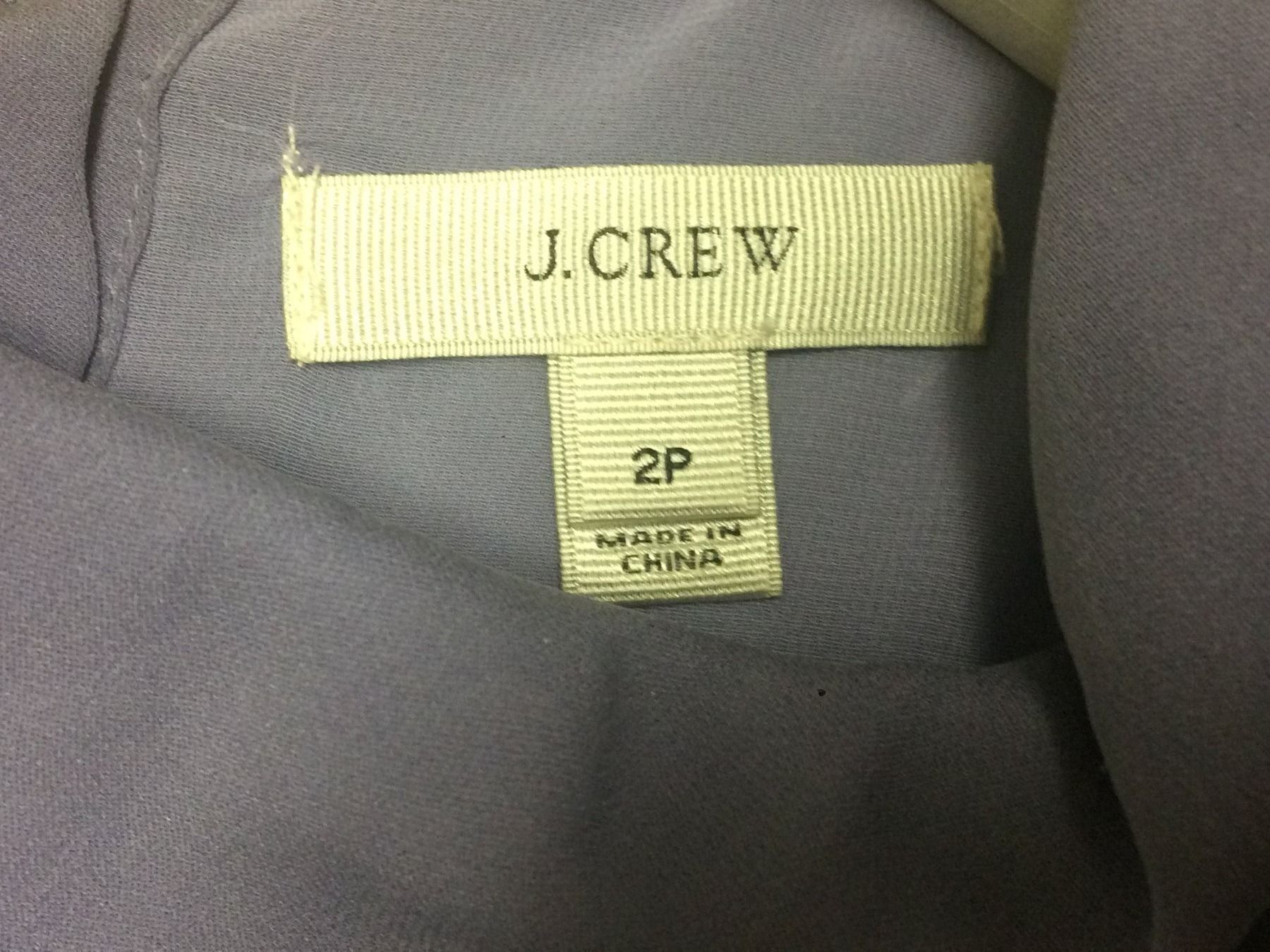Top: Blouse J.CREW CH34 US2P soie violet gris – Nuovo (secondo la descrizione) da Satigny venduto da Helene2014 5