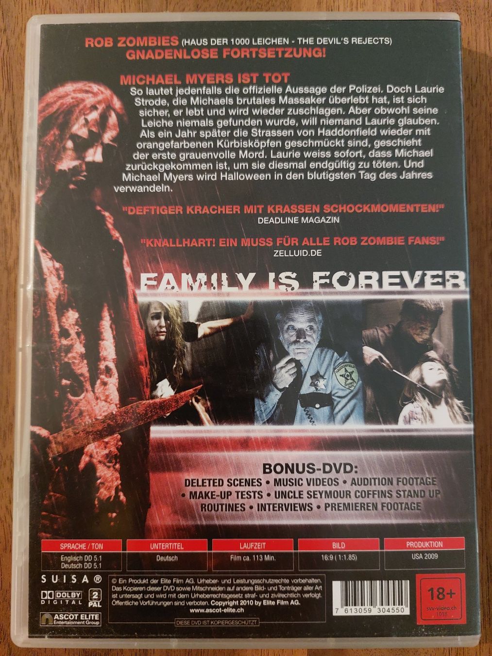 Tutti i DVDs: DVD - Halloween II 2 – Usato da Rheinfelden venduto da FilmAuktion 1